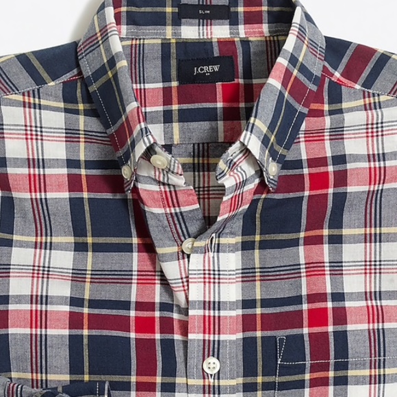 J. Crew Other - J. Crew Slim madras shirt